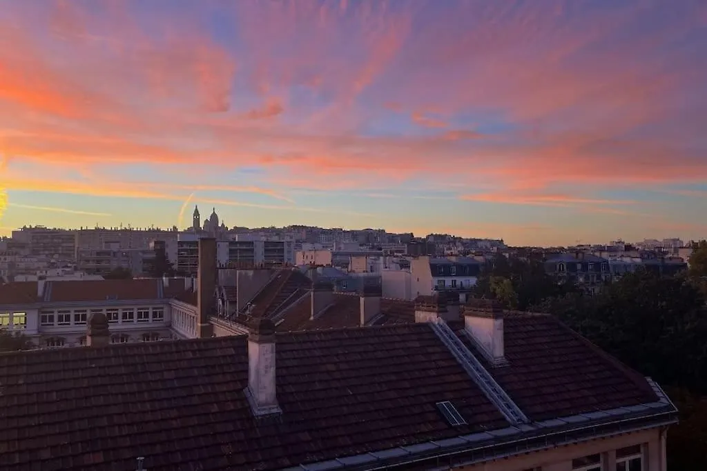 Balcony With View Of Montmartre Apartment Paris